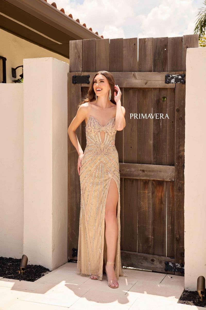Primavera Couture Strapless Keyhole Long Prom Dress 4309 - Image 7