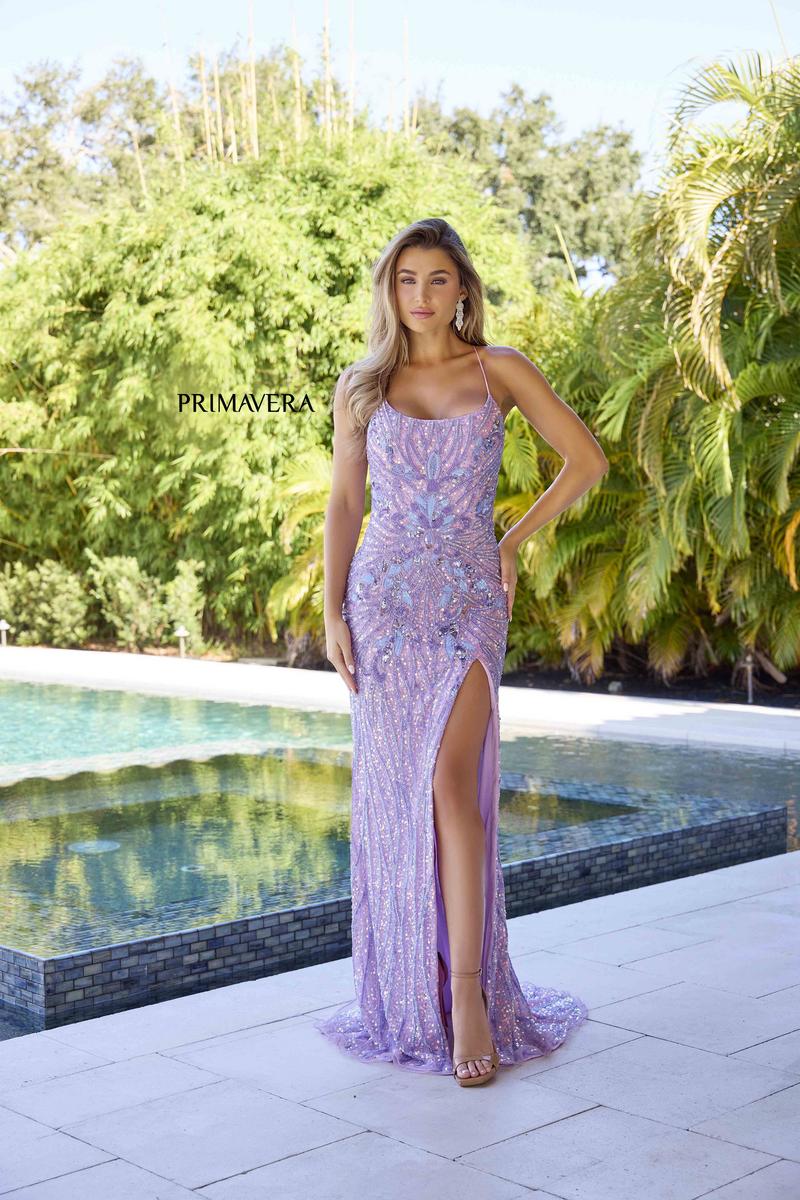 Primavera Couture Long Dress 4319 - Image 3