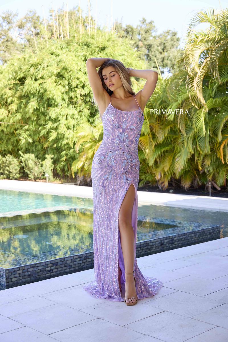 Primavera Couture Long Dress 4319 - Image 5