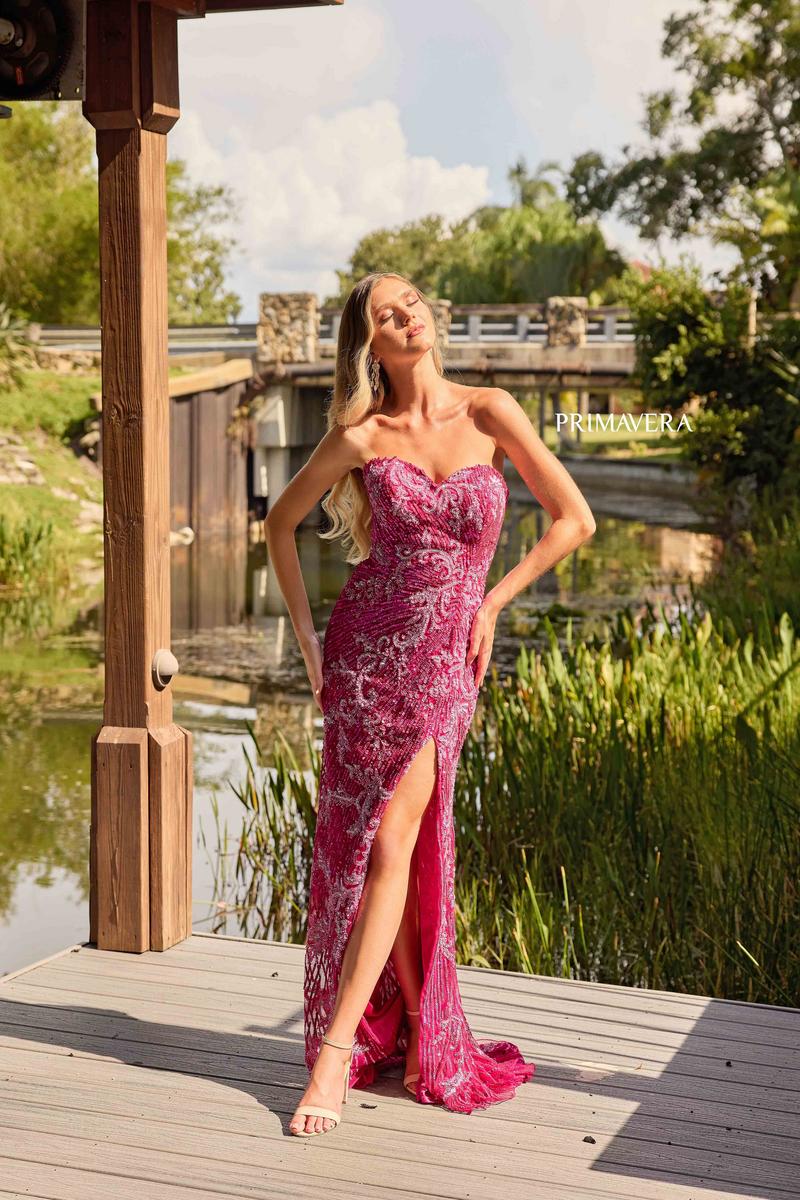 Primavera Couture Long Dress 4328 - Image 7