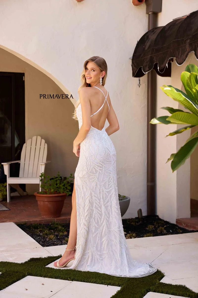 Primavera Couture Long Dress 4332 - Image 6