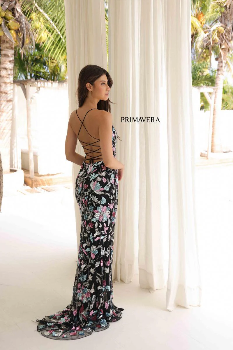 Primavera Couture Long Dress 4339 - Image 6