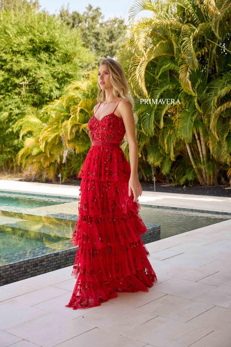 Primavera Couture Long Dress 4341 - Image 3