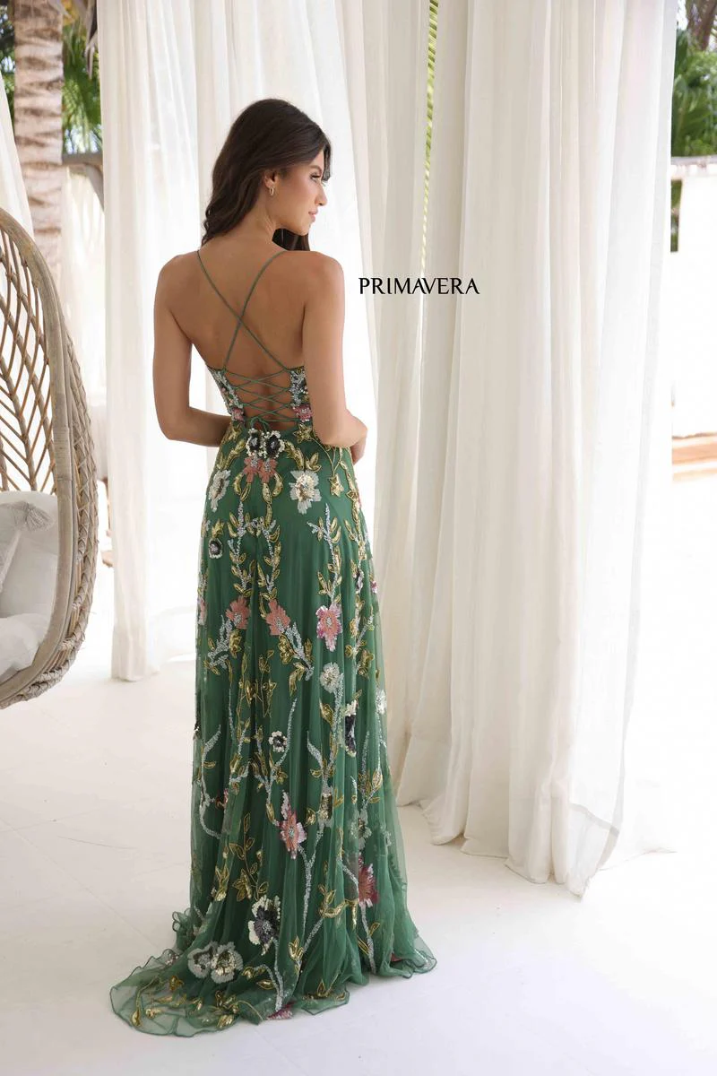 Primavera Couture Long Dress 4378 - Image 2