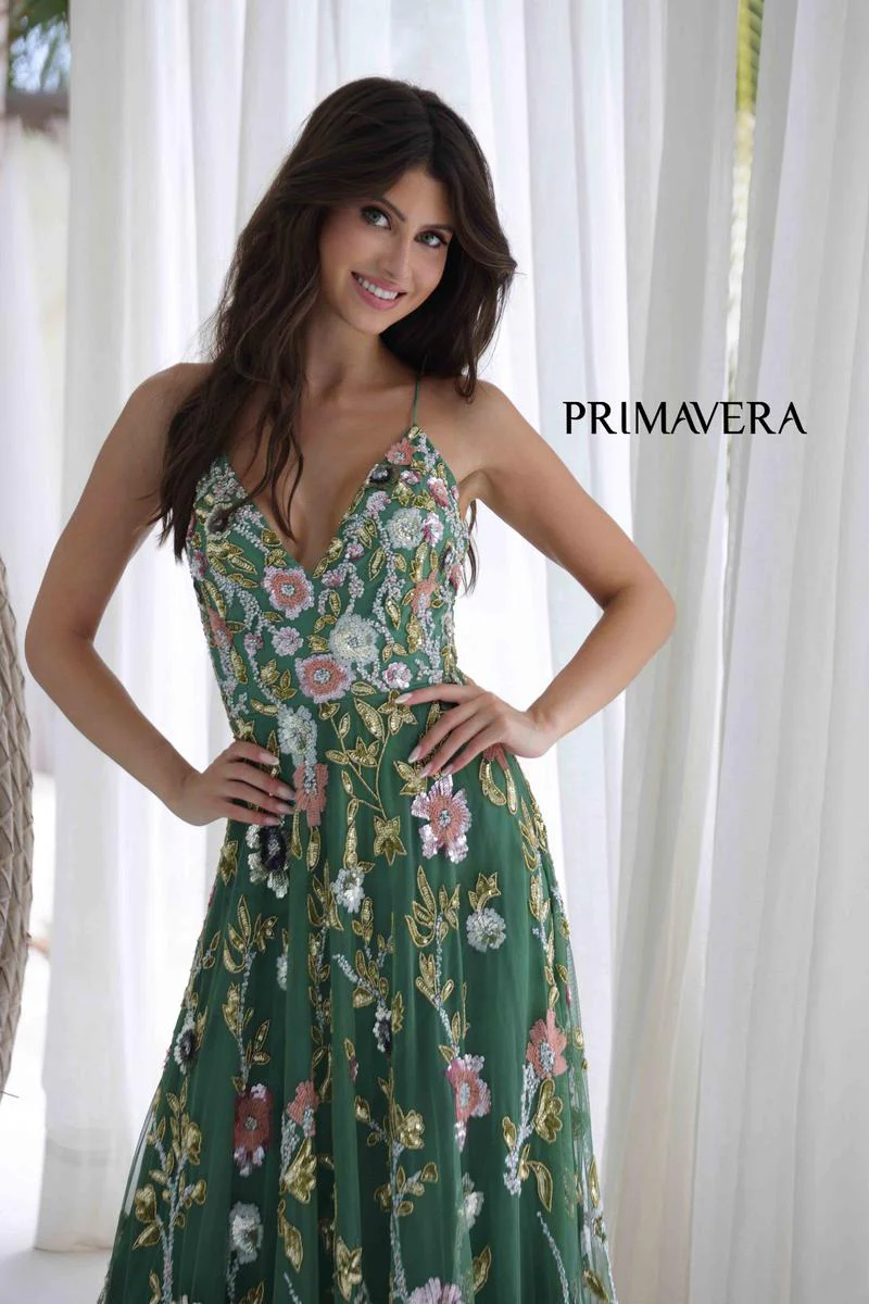 Primavera Couture Long Dress 4378 - Image 4
