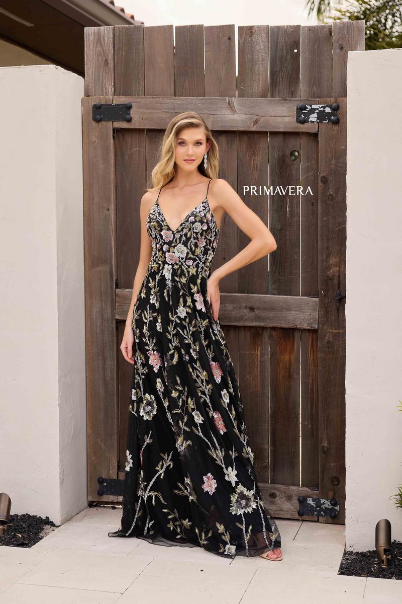 Primavera Couture Long Dress 4378 - Image 6