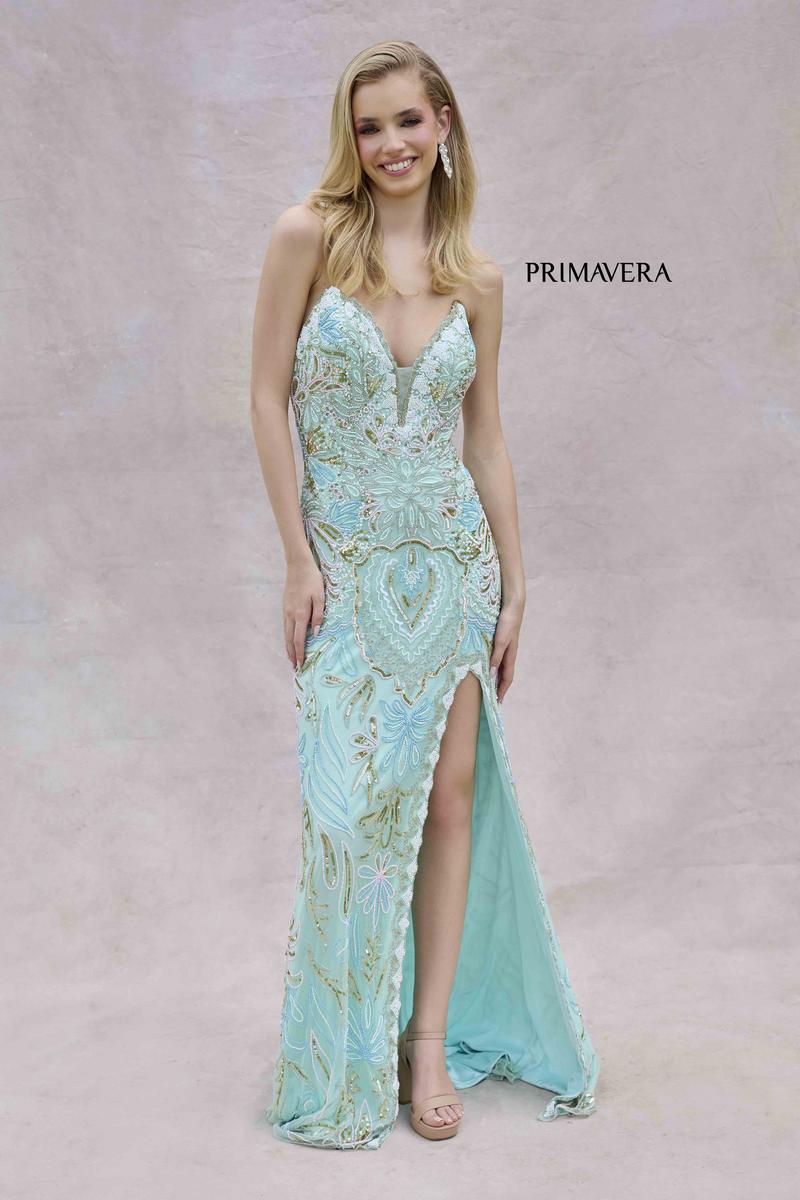 Primavera Couture Long Dress 4382 - Image 12