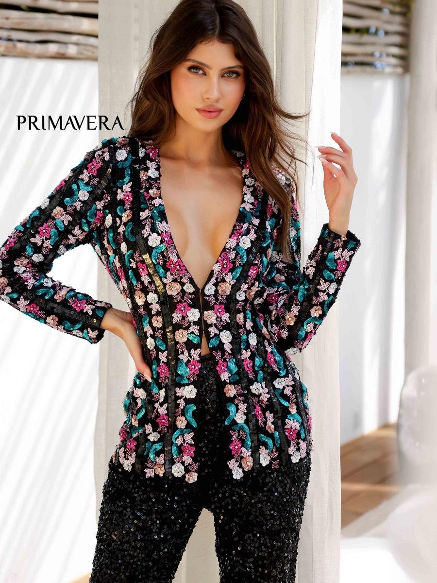 Primavera Couture Long Dress 4388 - Image 3