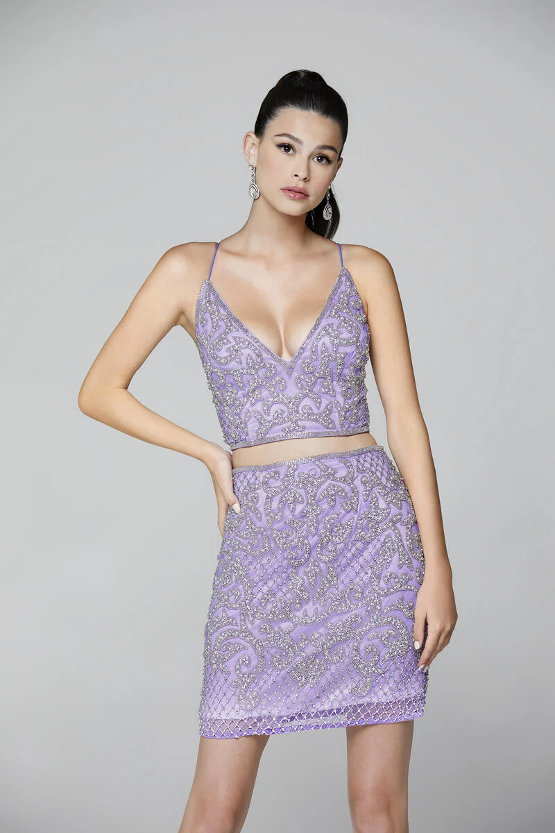 Primavera Couture Short Dress 3321 - Image 11