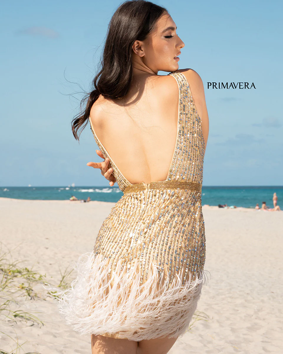 Primavera Couture Short Dress 3521 - Image 2