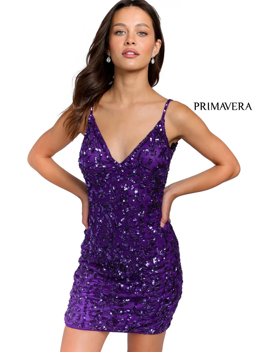 Primavera Couture Short Dress 3813 - Image 7