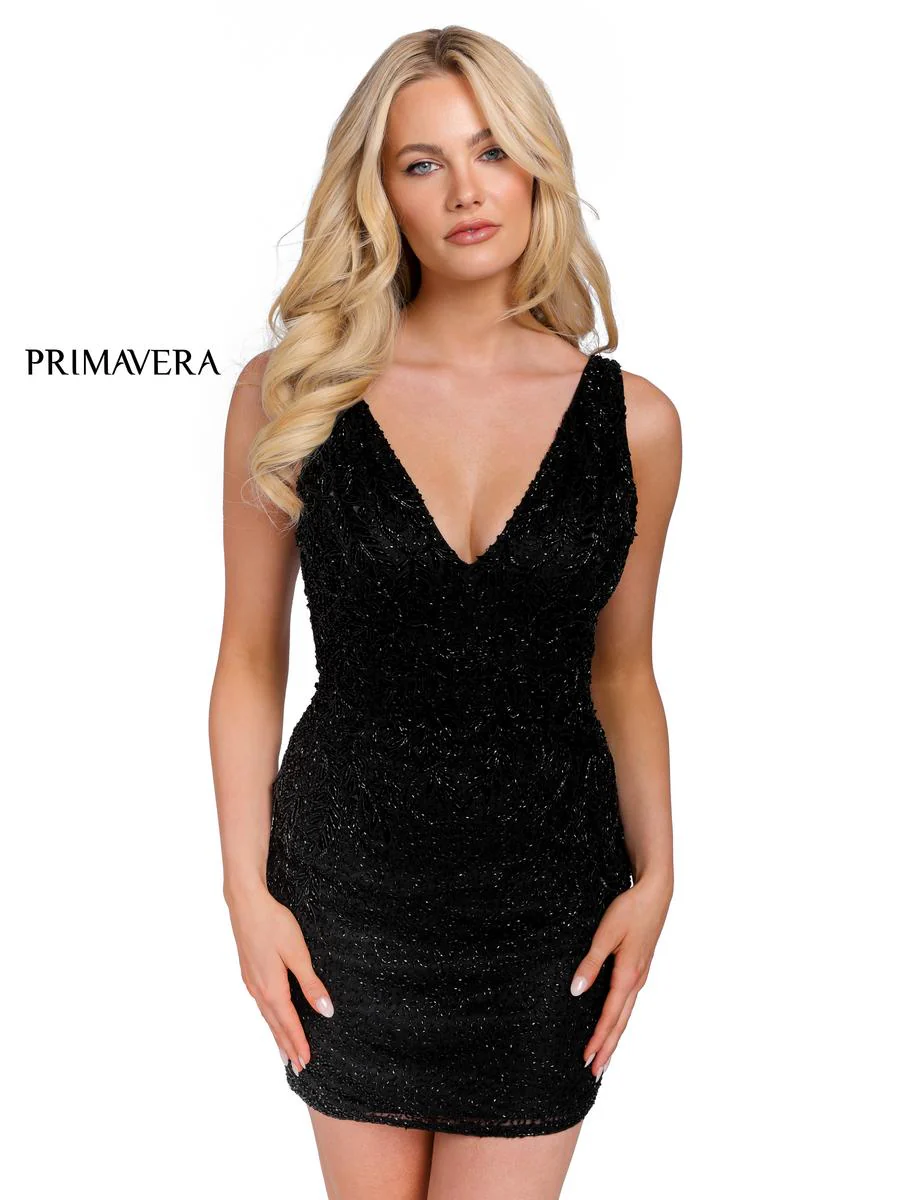 Primavera Couture Short Dress 3826 - Image 7