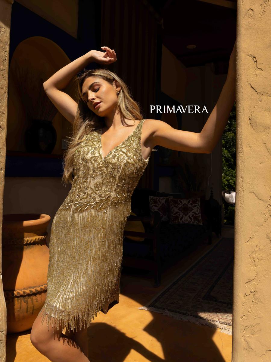 Primavera Couture Short Dress 3828 - Image 7