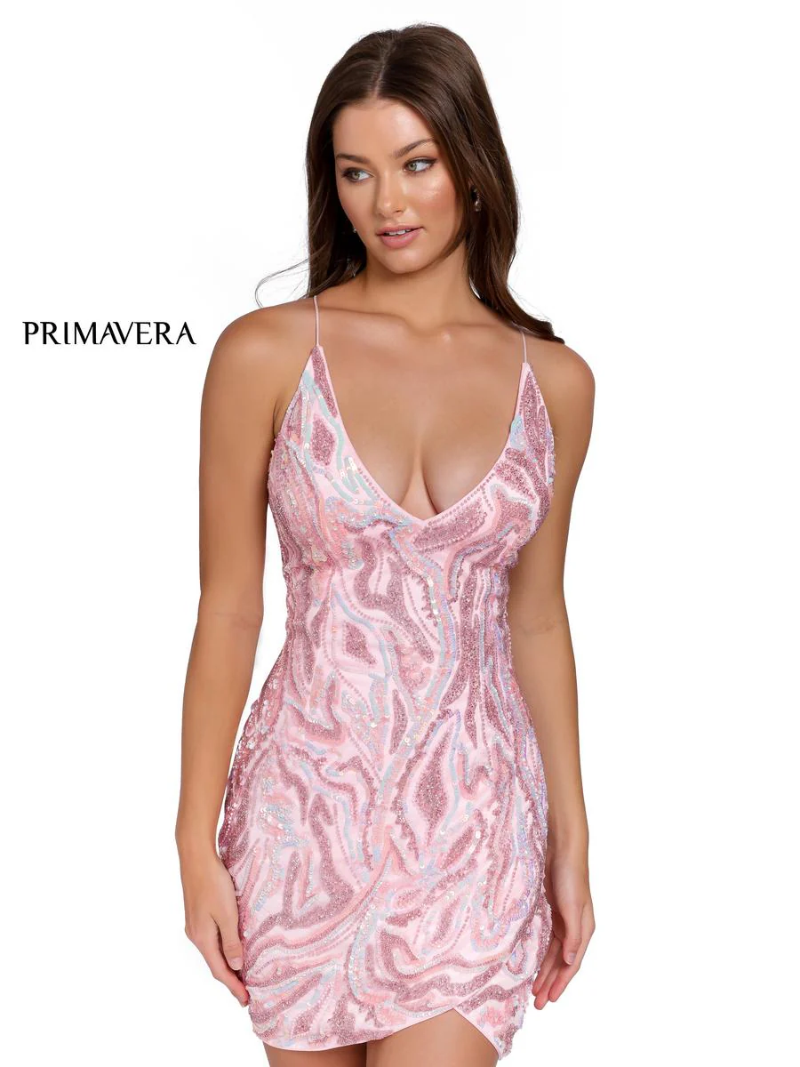 Primavera Couture Short Dress 3844 - Image 3