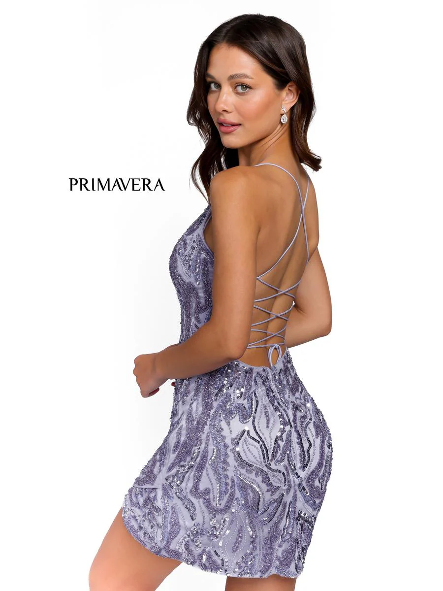 Primavera Couture Short Dress 3844 - Image 8
