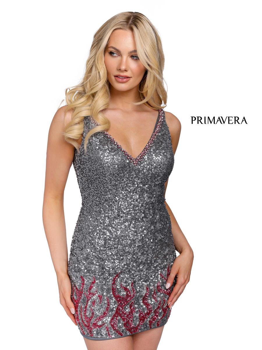 Primavera Couture Short Dress 3847 - Image 3