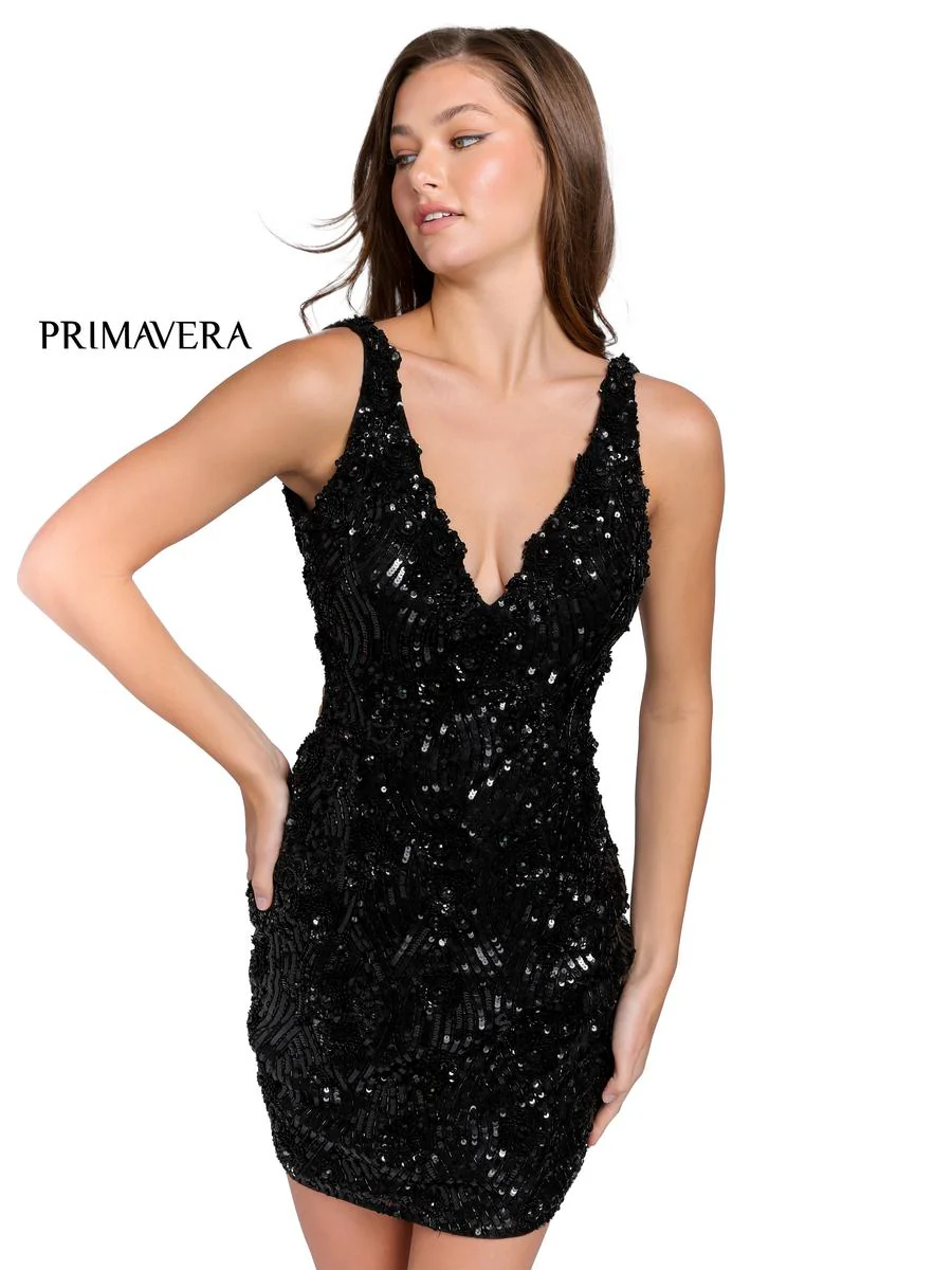 Primavera Couture Short Dress 3850 - Image 5