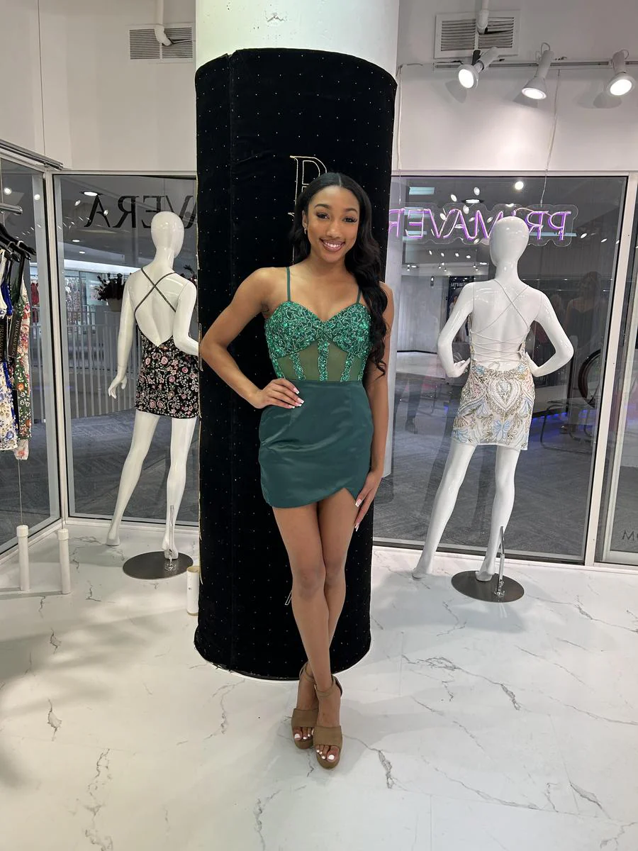 Primavera Couture Short Corset HoCo Dress 4437