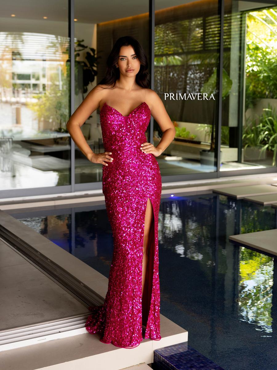 Primavera Couture Long Dress 4192 - Image 3