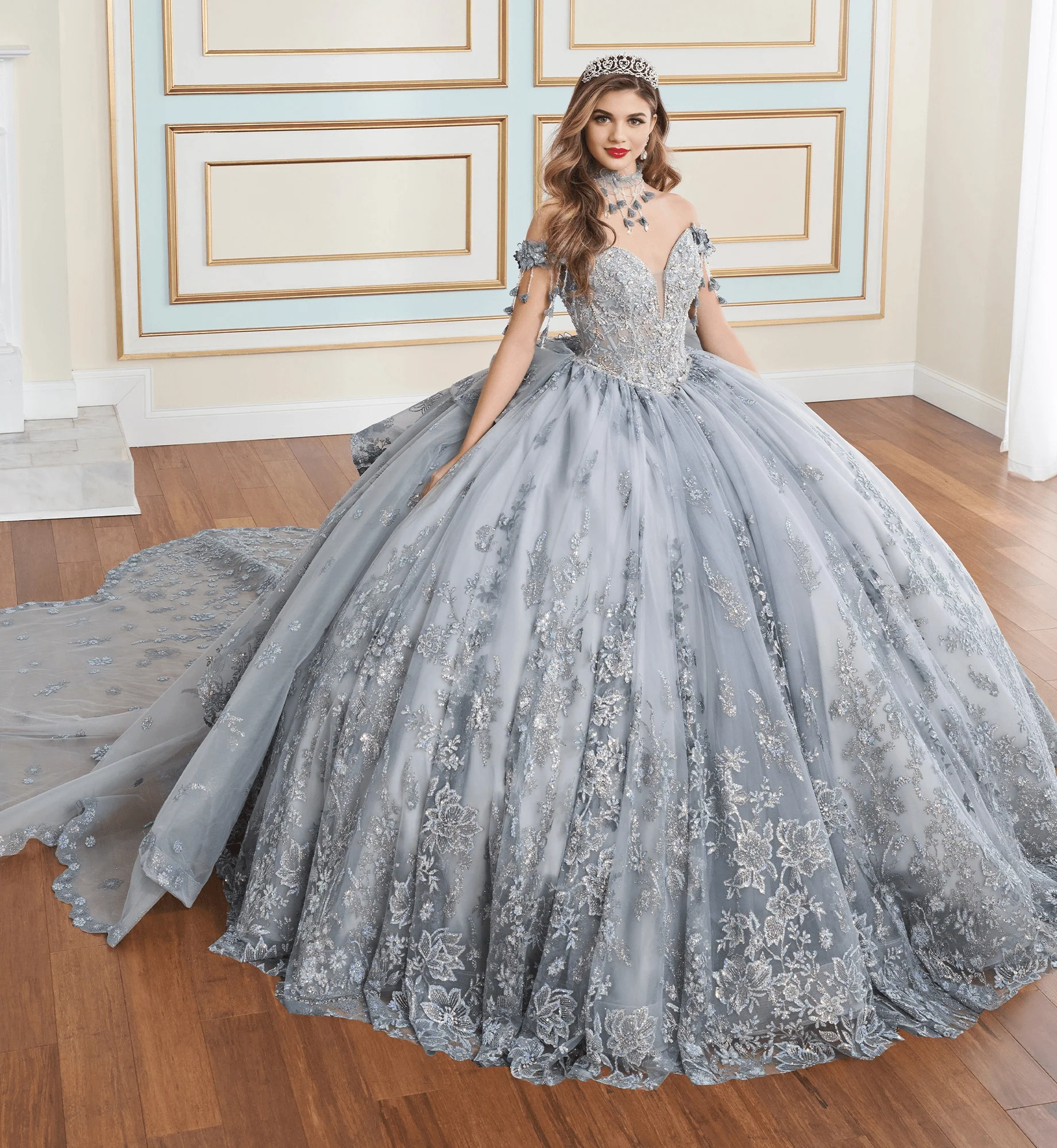 Princesa by Ariana Vara Dress PR30172 - Image 9