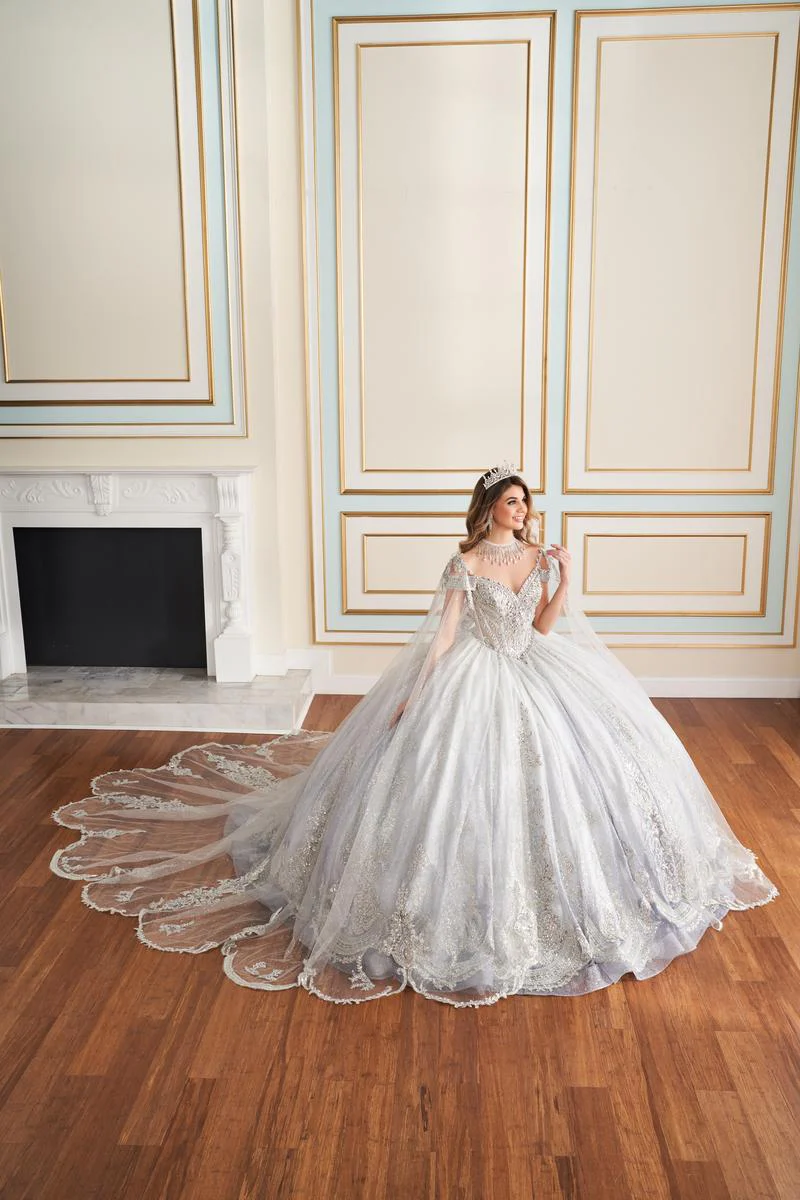 Princesa by Ariana Vara Dress PR30173CAPE - Image 5