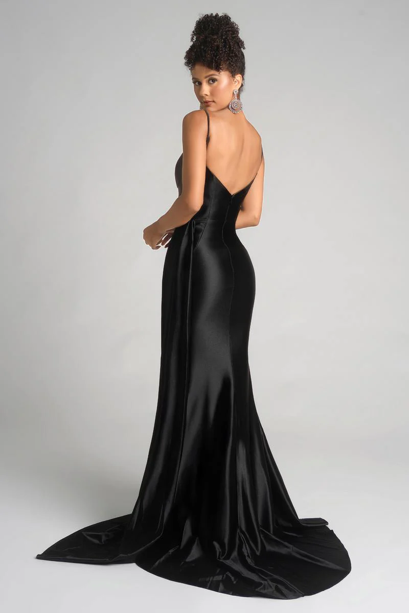 PS I Love You by Portia & Scarlett Side Train Prom Dress X0037 - Image 2