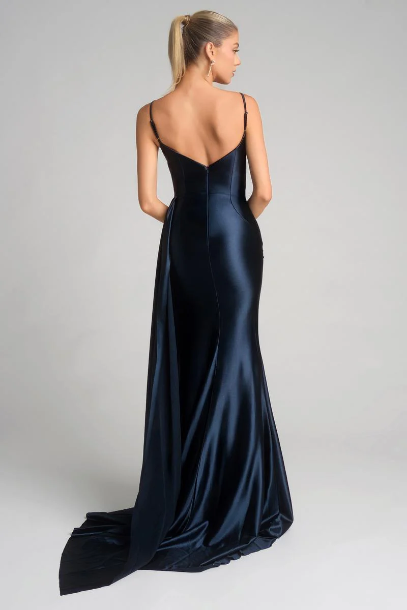 PS I Love You by Portia & Scarlett Side Train Prom Dress X0037 - Image 4