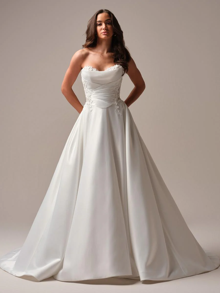 Rebecca Ingram "Sable" Sweetheart A-line Bridal Gown - Image 3