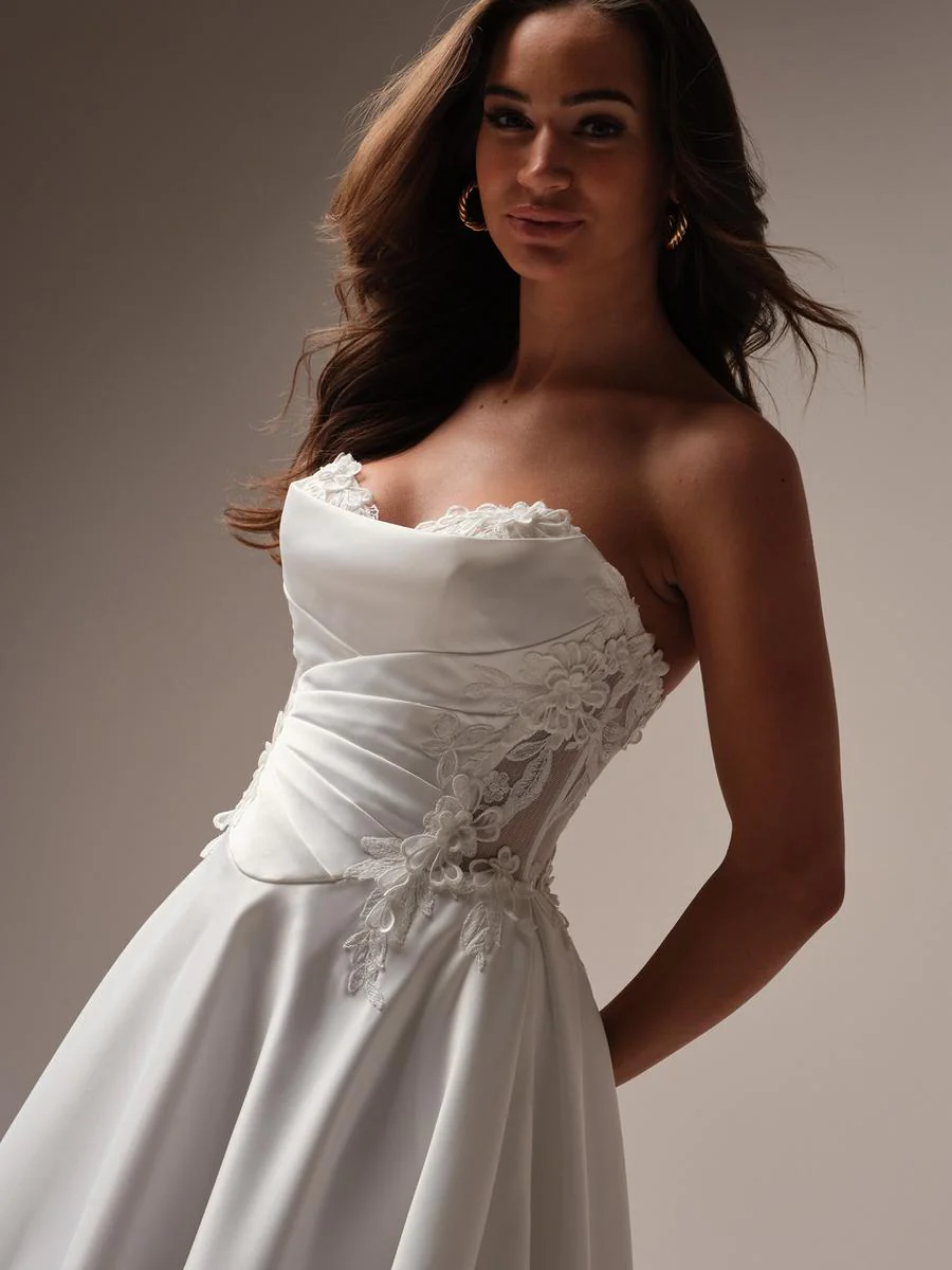 Rebecca Ingram "Sable" Sweetheart A-line Bridal Gown - Image 5