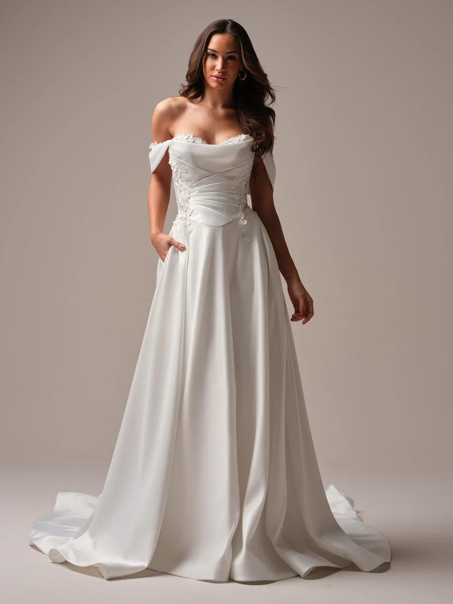 Rebecca Ingram "Sable" Sweetheart A-line Bridal Gown - Image 7