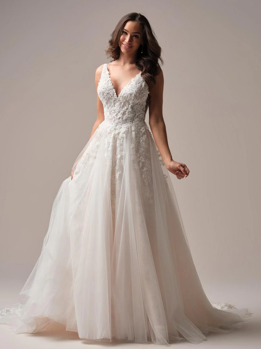 Rebecca Ingram "Honor" Beaded A-line Bridal Gown