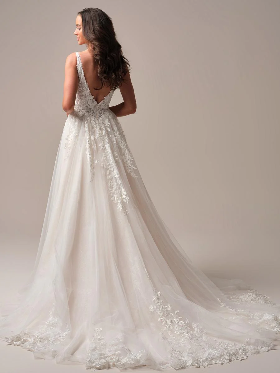 Rebecca Ingram "Honor" Beaded A-line Bridal Gown - Image 2