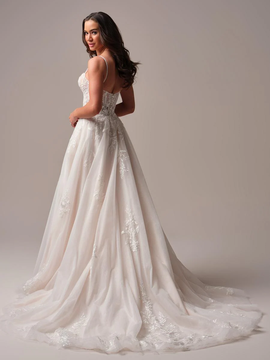 Rebecca Ingram "Jude" Lace A-line Bridal Gown - Image 2