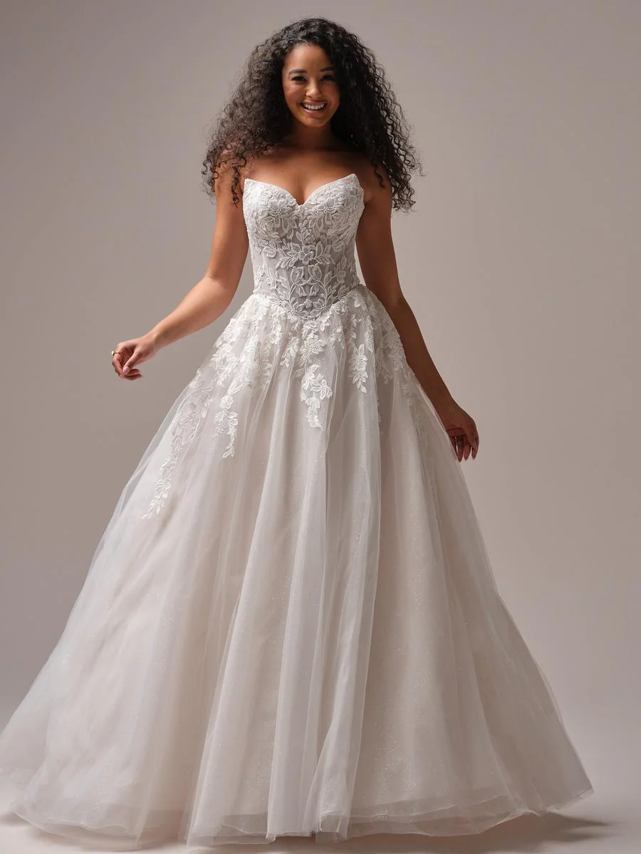 Rebecca Ingram "Paige" Strapless A-line Bridal Gown - Image 3