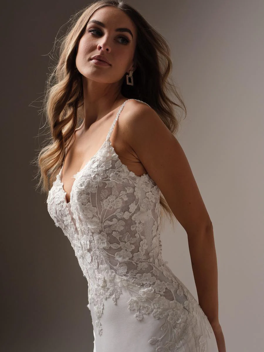 Rebecca Ingram "Nova" Mermaid Sleeveless Bridal Gown - Image 3