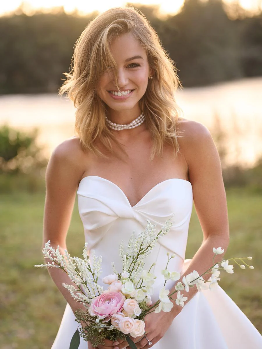 Rebecca Ingram "Brooke" Strapless Mikado Bridal Gown - Image 13