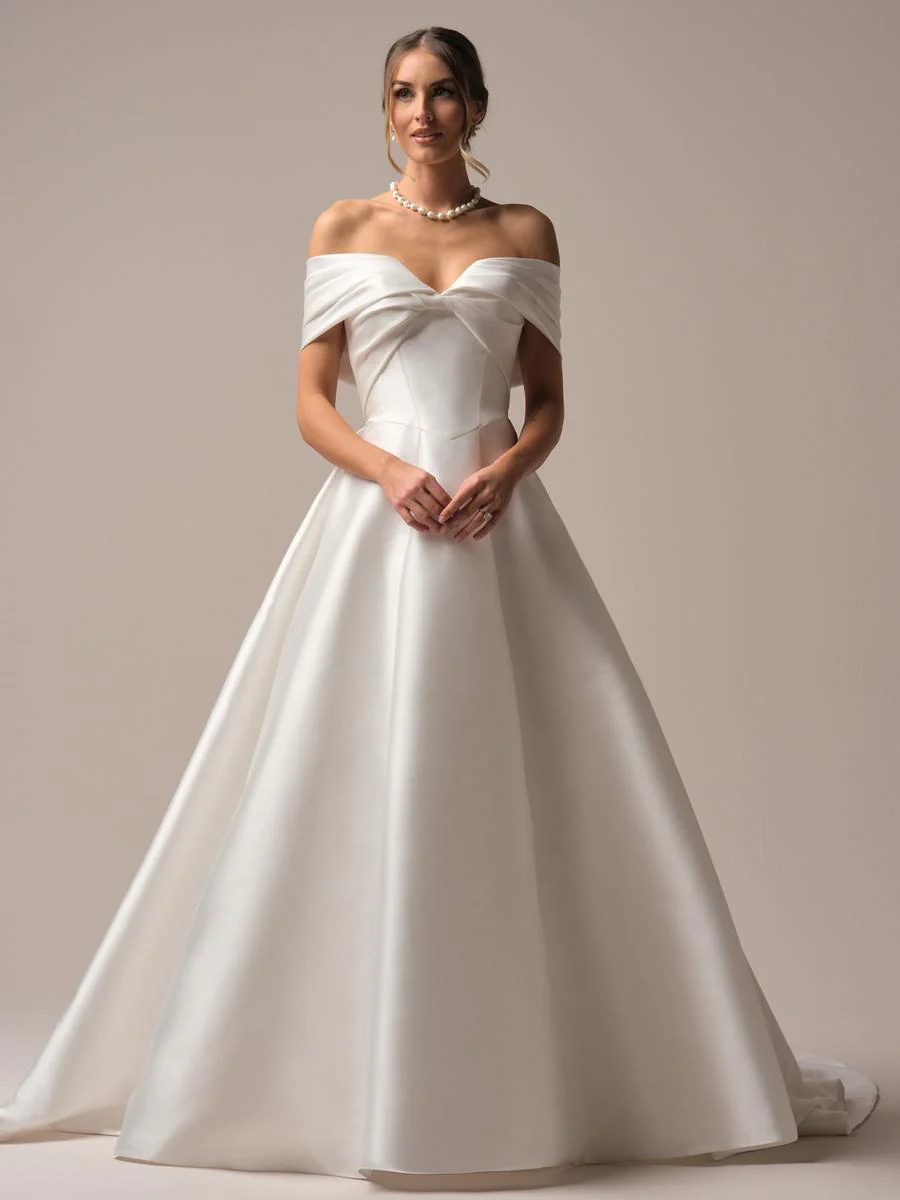 Rebecca Ingram "Brooke" Strapless Mikado Bridal Gown - Image 5