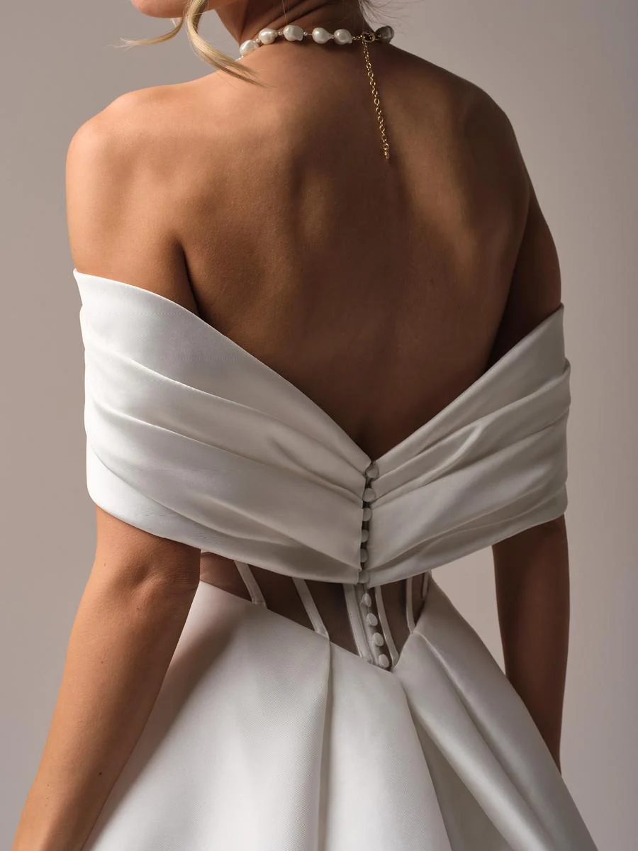 Rebecca Ingram "Brooke" Strapless Mikado Bridal Gown - Image 7