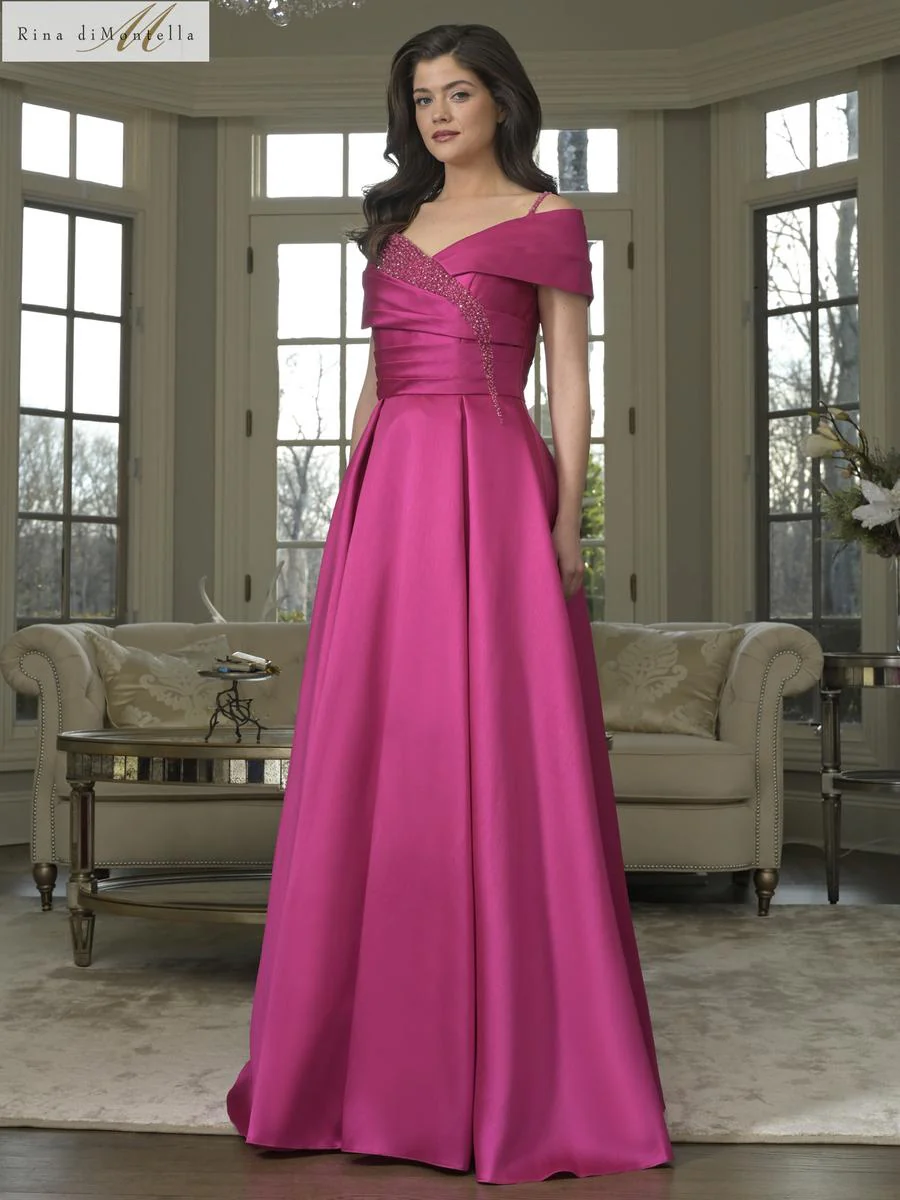 Rina di Montella Beaded Ballgown Evening Dress RD3221