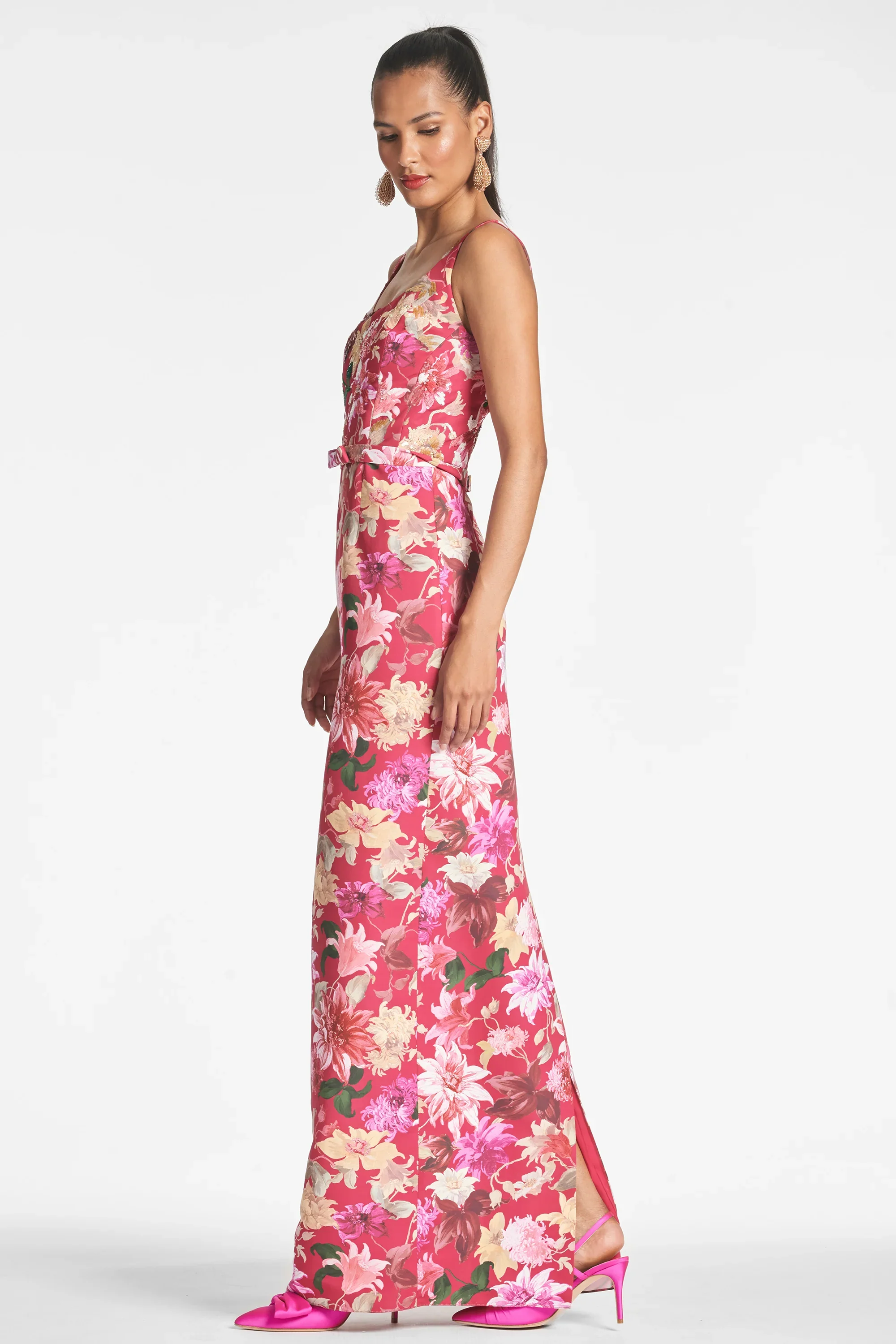 Sachin & Babi "Lana" Fitted Floral Gown - Image 2