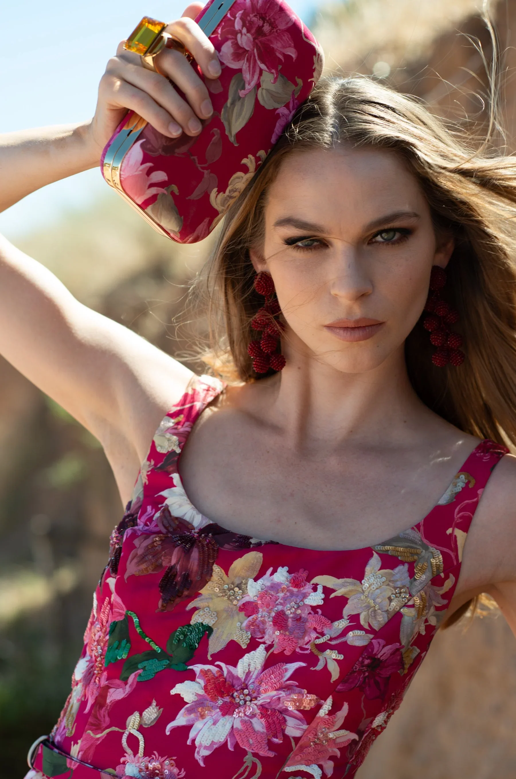 Sachin & Babi "Lana" Fitted Floral Gown - Image 7