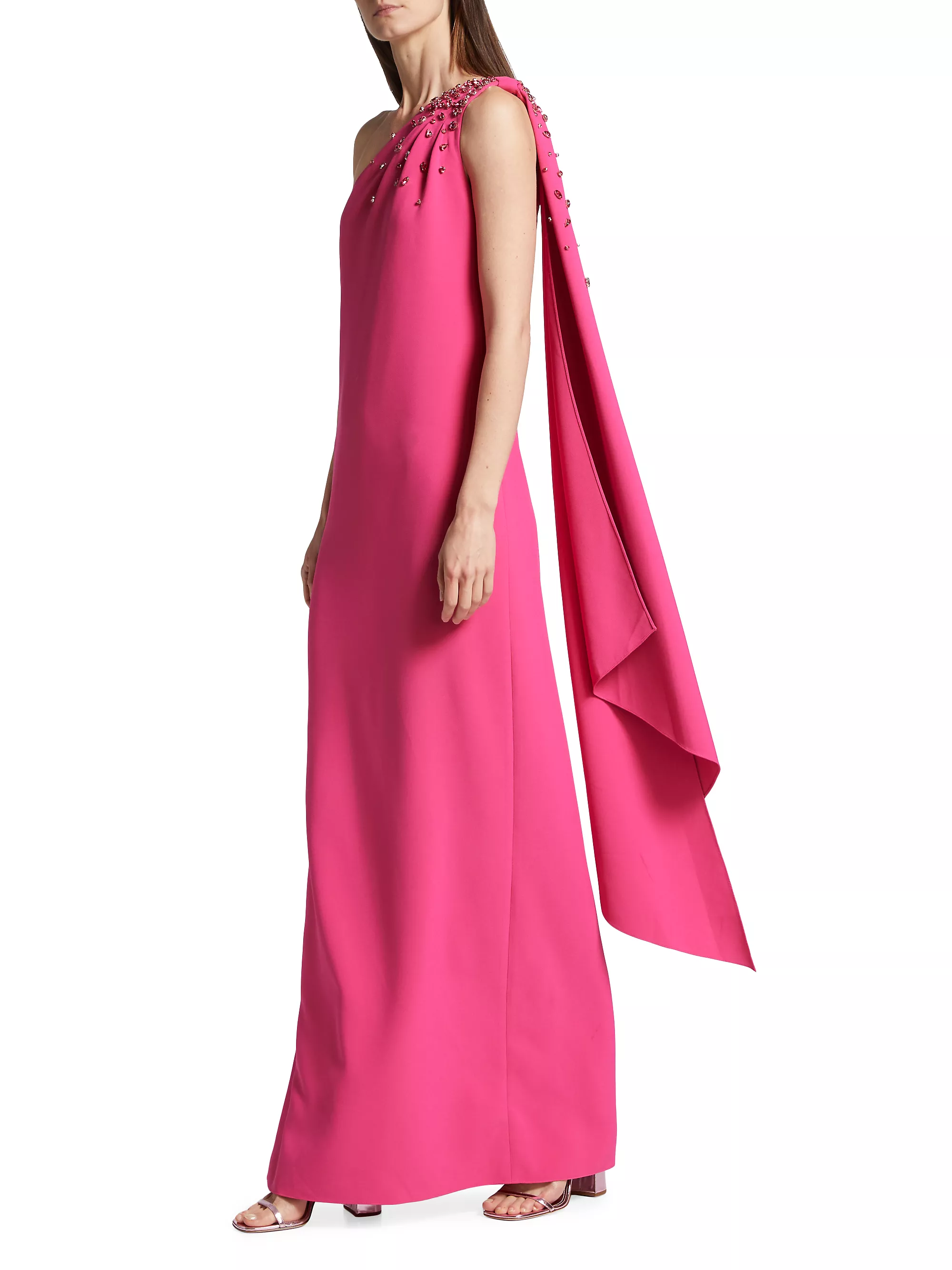 Sachin & Babi "Leslie" One Shoulder Gown - Image 4