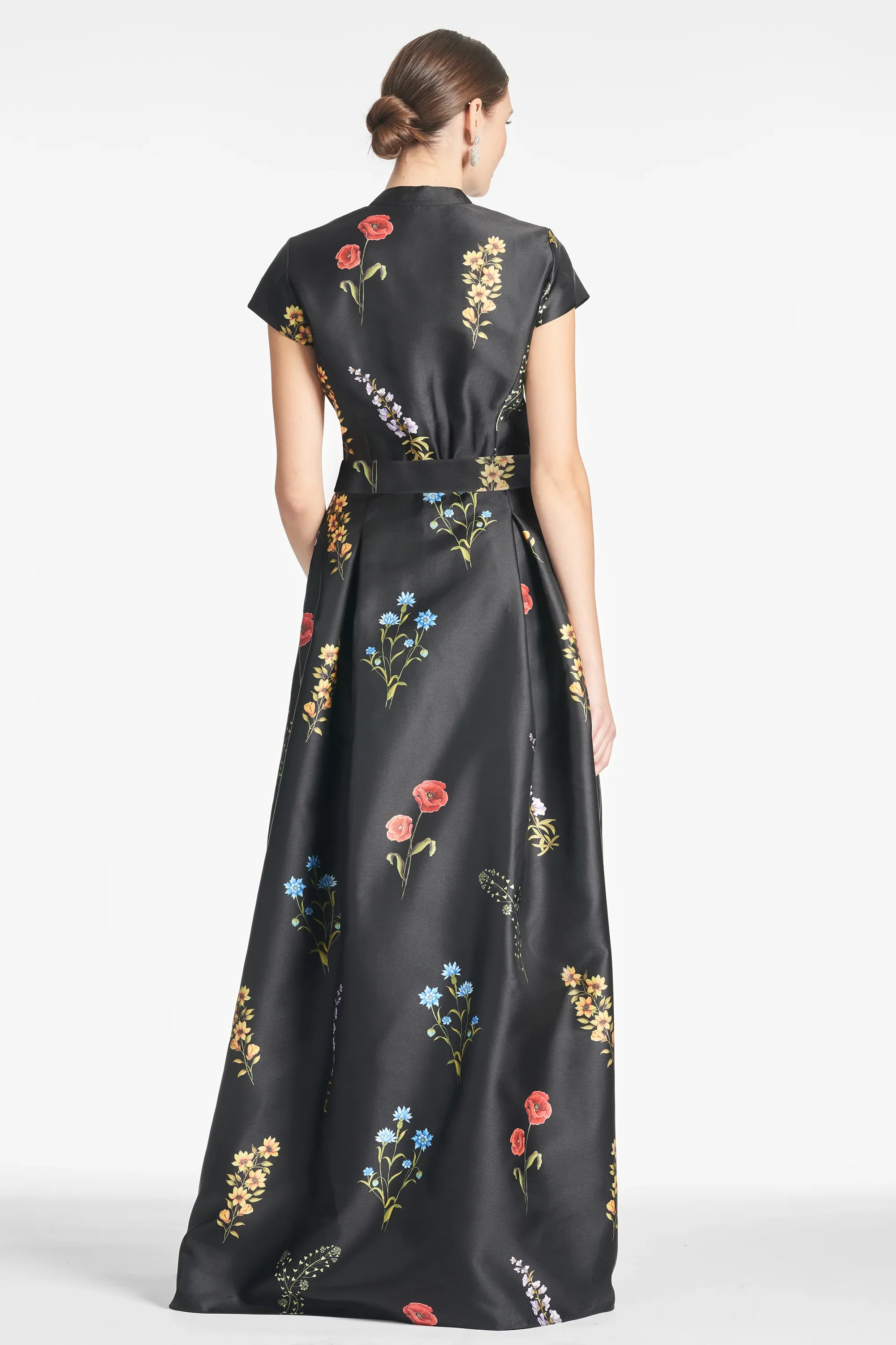 Sachin & Babi "Marta" Belted Floral A-line Gown - Image 11