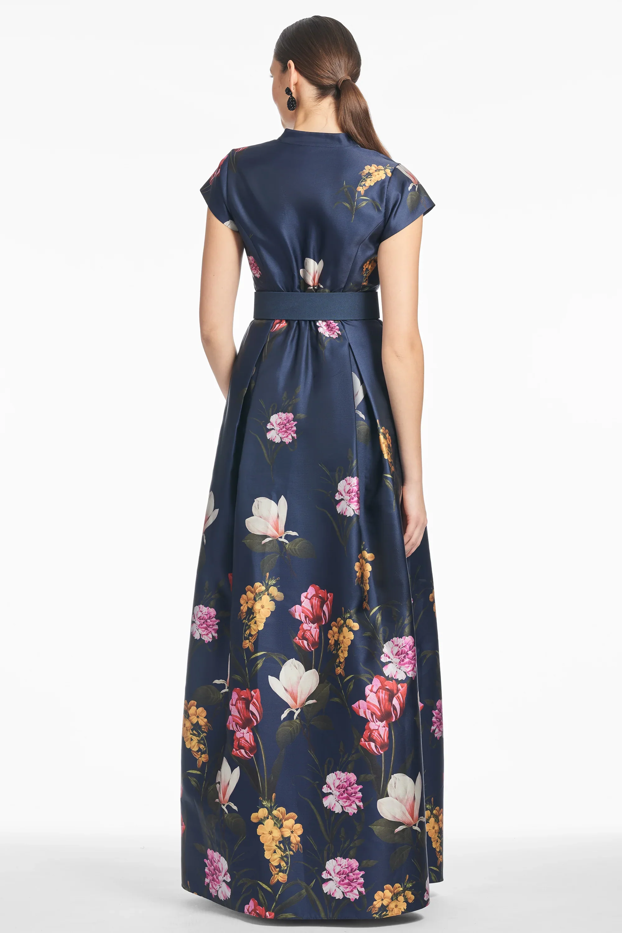 Sachin & Babi "Marta" Belted Floral A-line Gown - Image 17