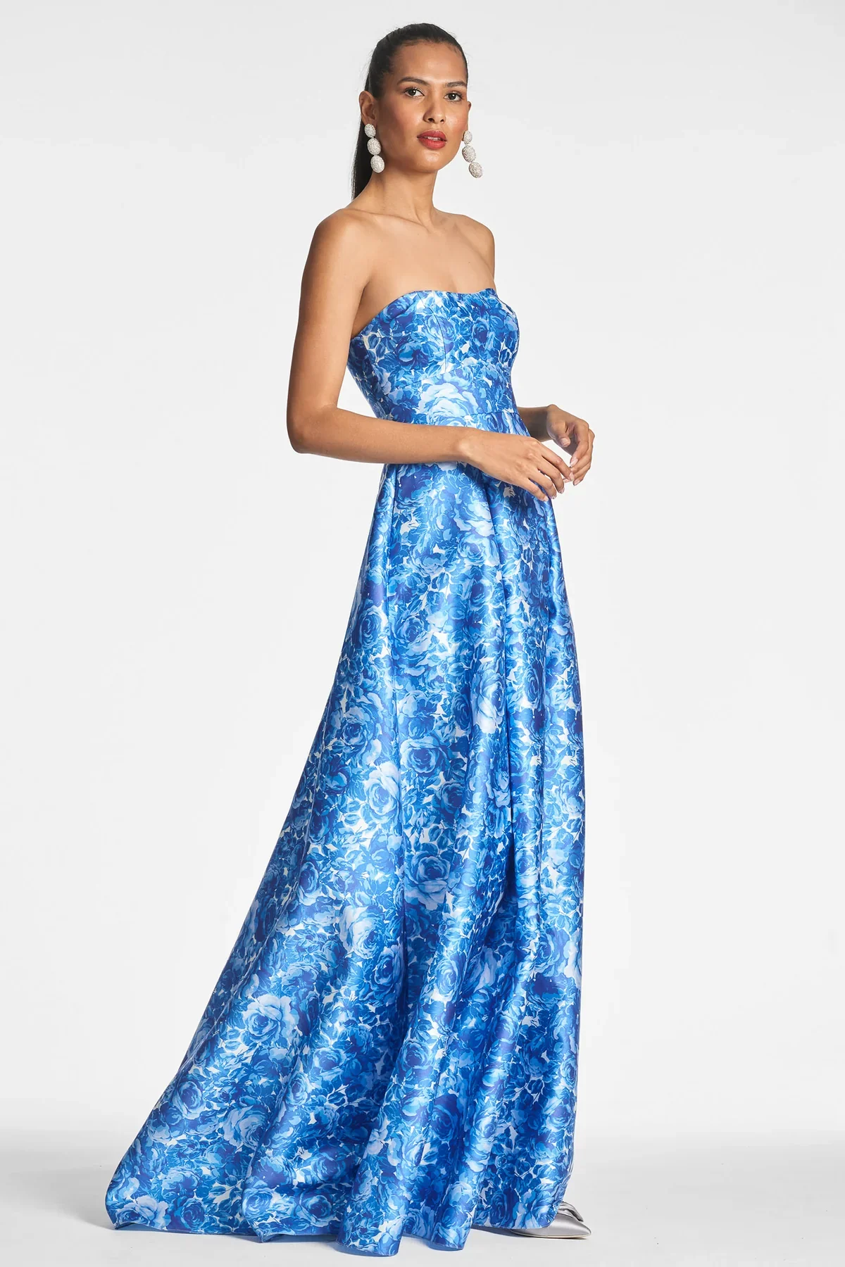 Sachin & Babi Strapless Floral "Giovanna" Dress - Image 4
