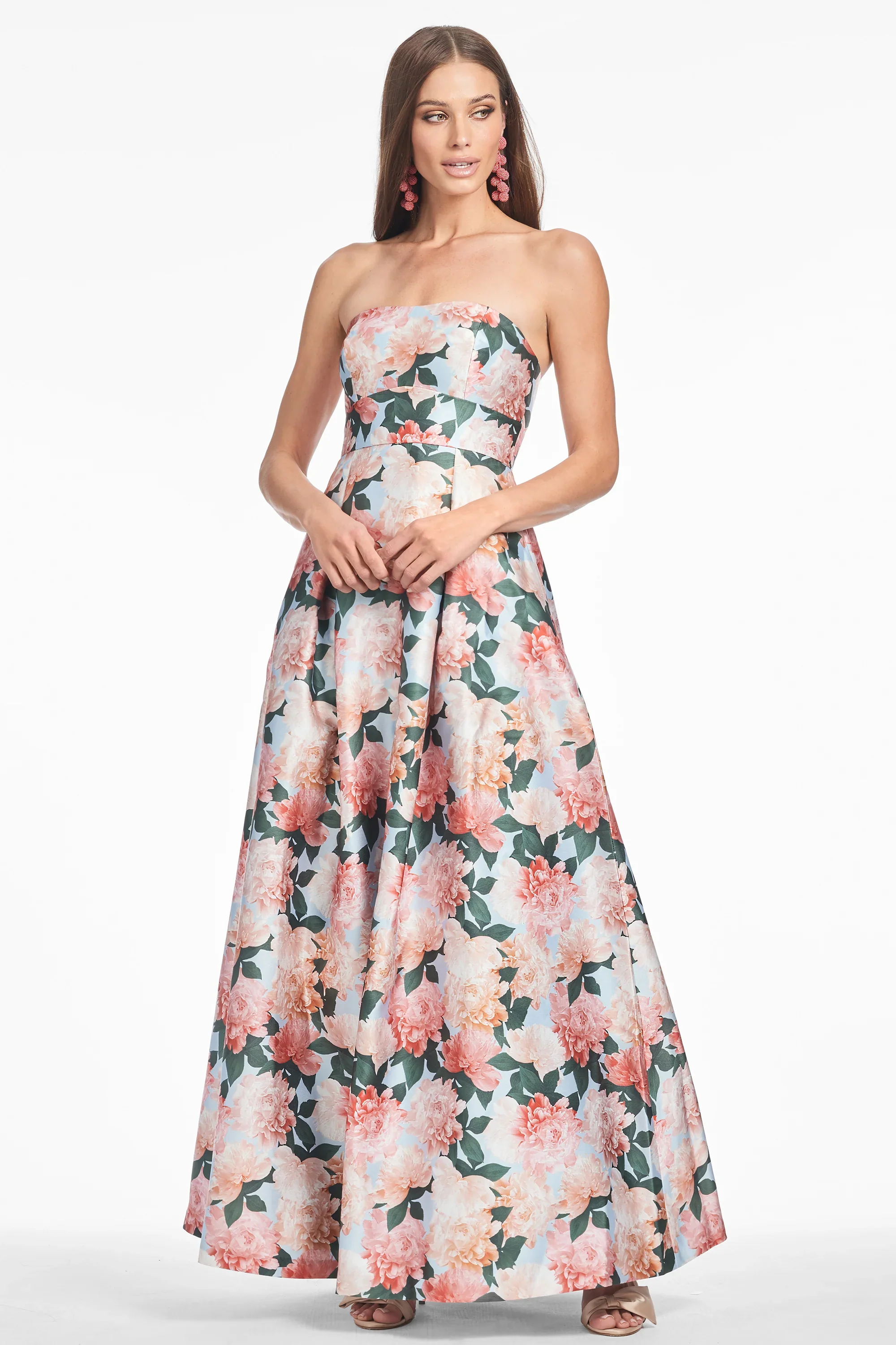 Sachin & Babi Strapless Floral "Giovanna" Dress - Image 6