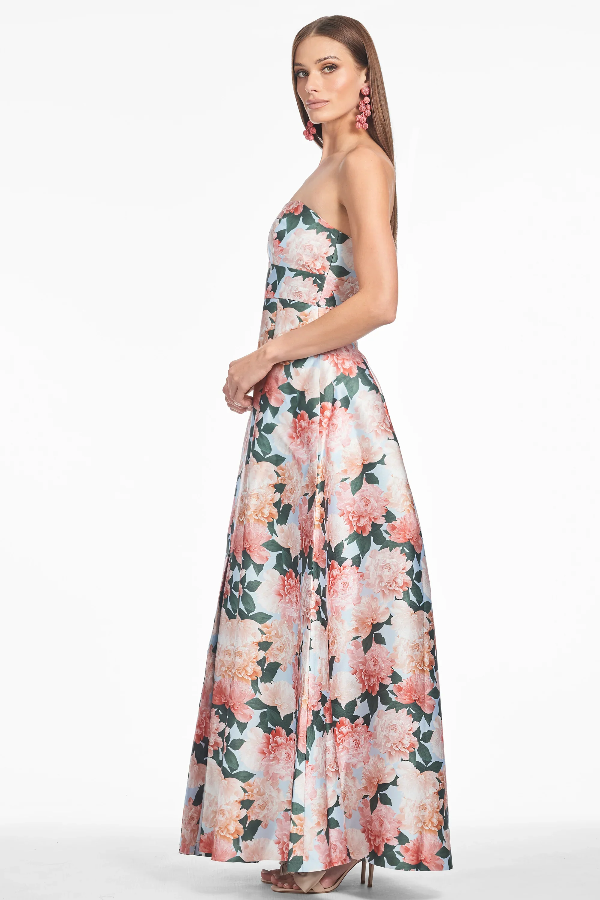 Sachin & Babi Strapless Floral "Giovanna" Dress - Image 8