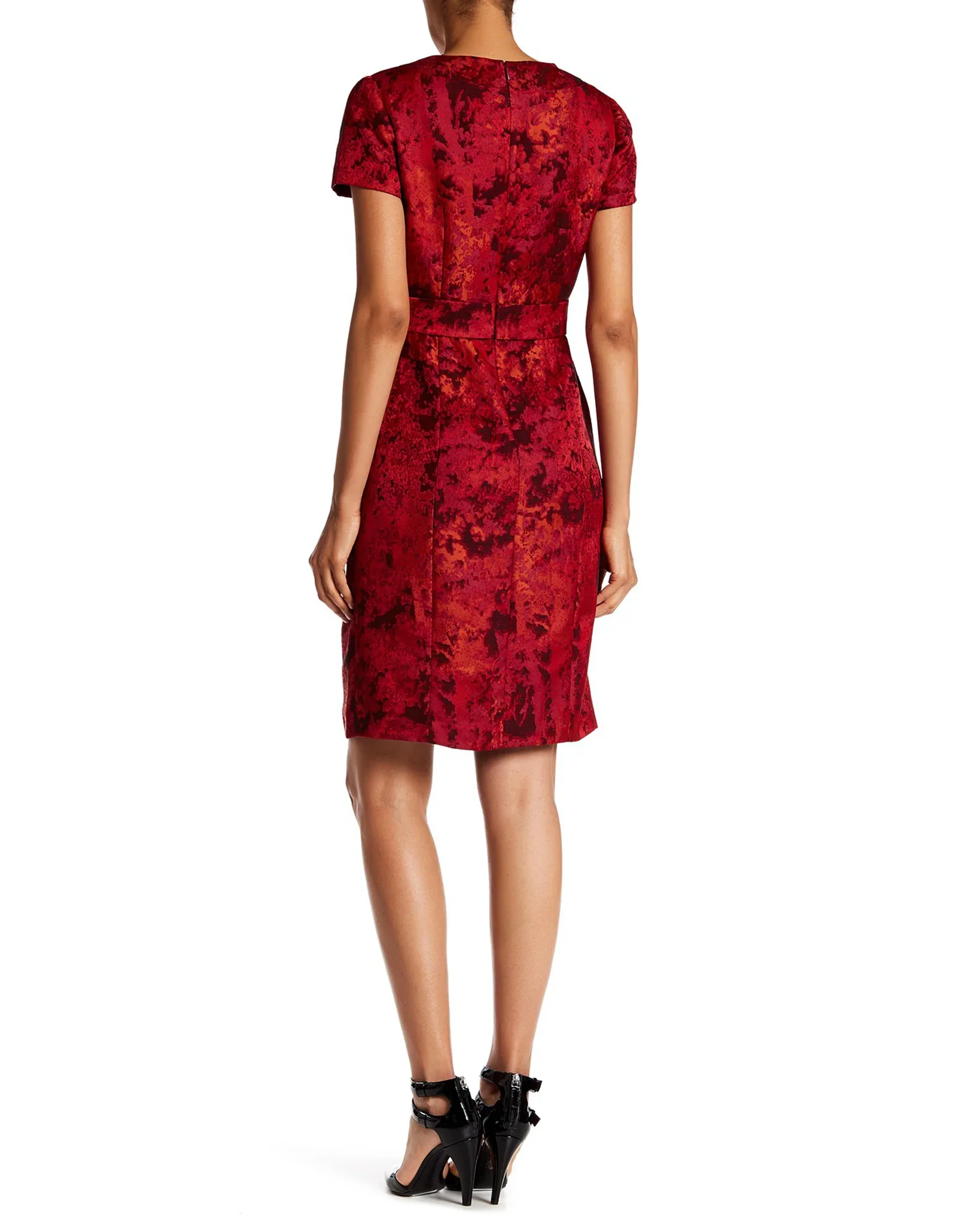 Shani Jacquard Bow Detail Dress S2202 - Image 7