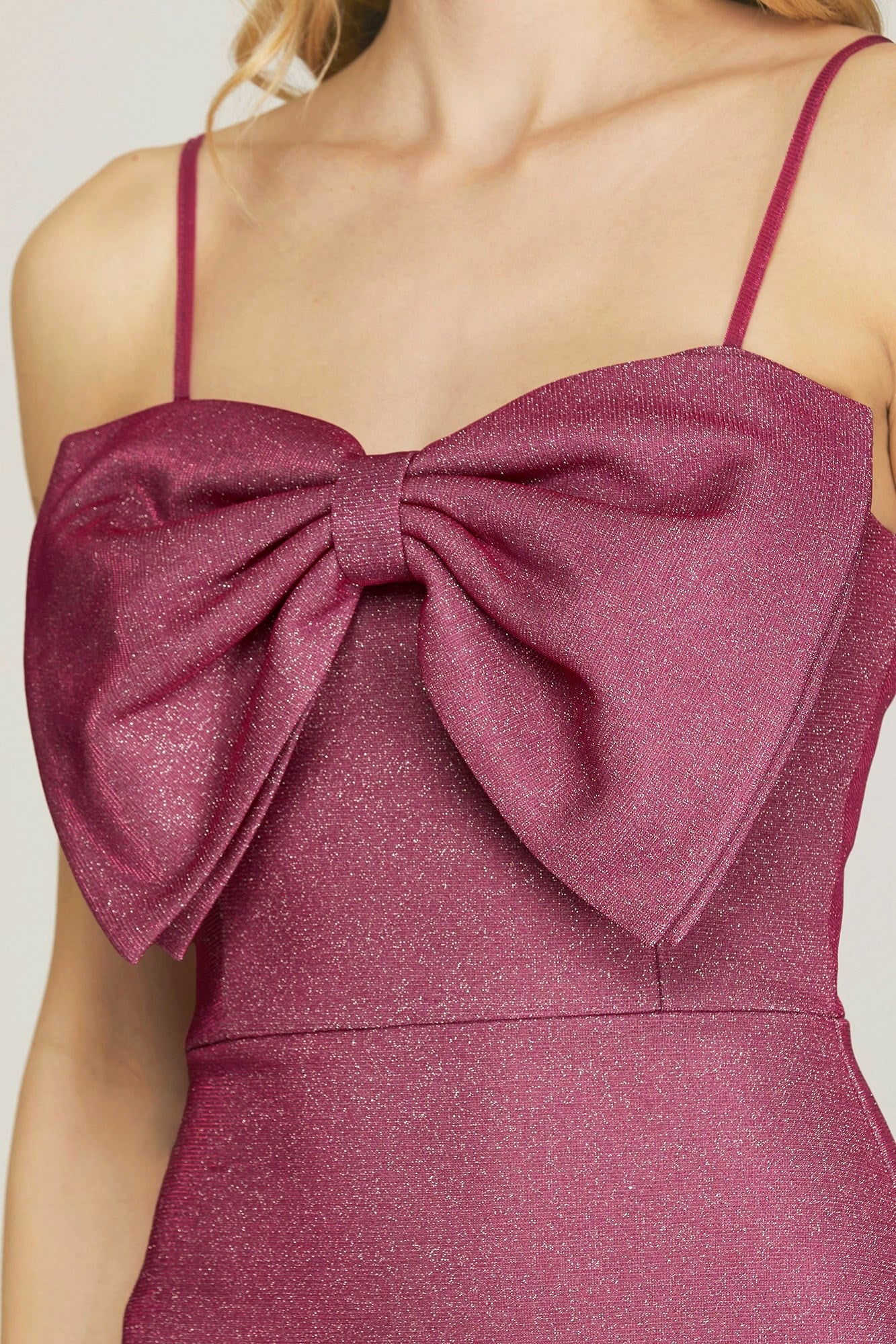 She + Sky Sparkly Bow Homecoming Dress SY6523 - Image 10