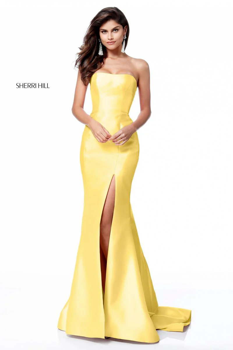 Sherri Hill Strapless Mikado Prom Dress 51671 - Image 16